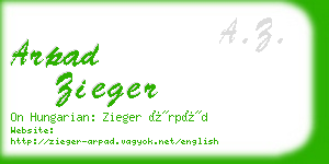 arpad zieger business card